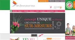 Desktop Screenshot of desfleurspourtous.com